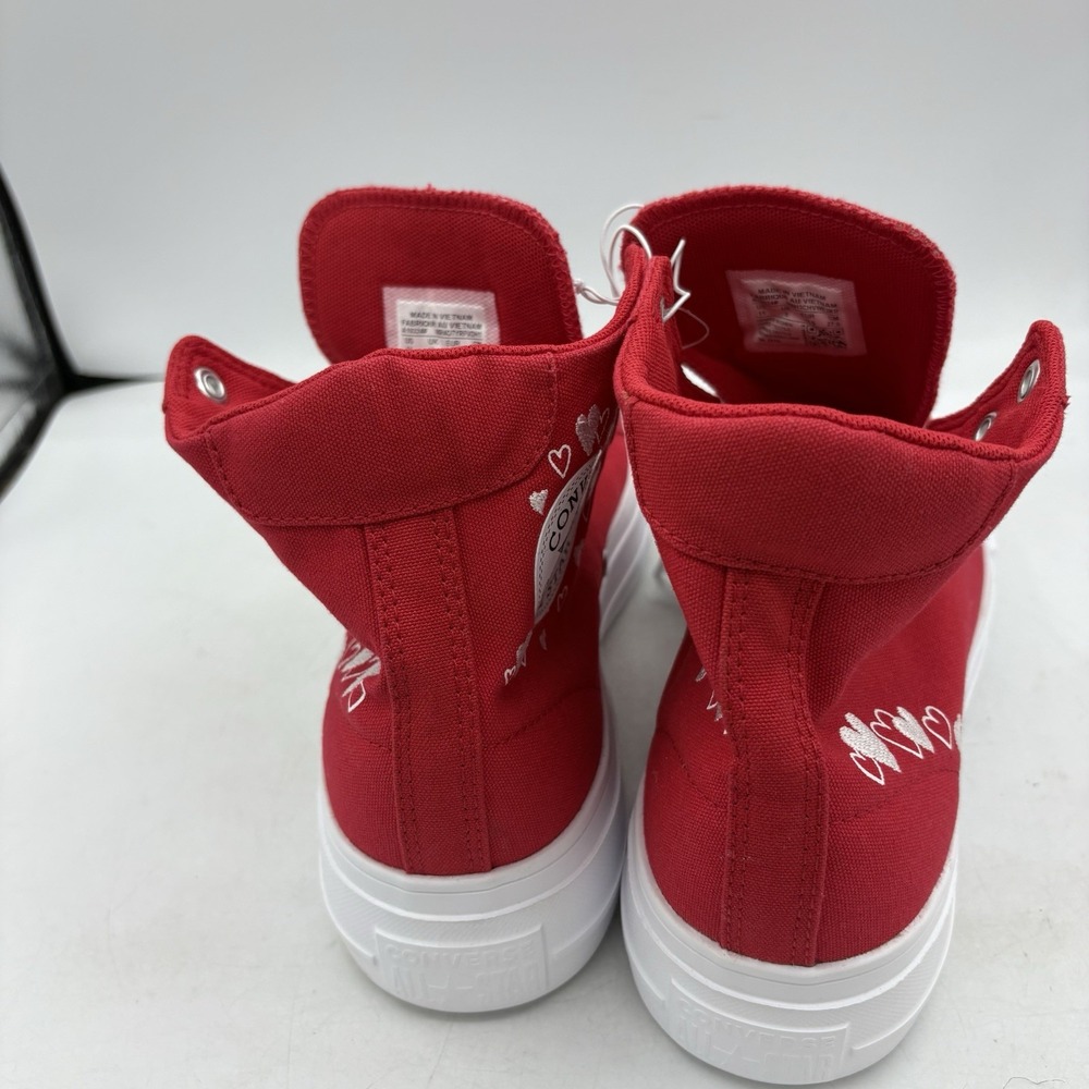 Converse Shoes Womens Size11 Chuck Taylor All Star Move Red Heart Sneakers - Picture 5 of 9